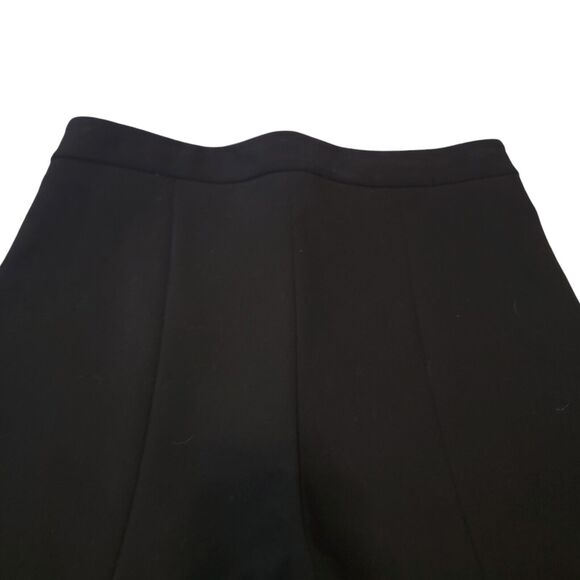 MM LAFLEUR Pants Trousers Woman 4 Black Back Seam Slit Hem Basic Career Office - Picture 4 of 8